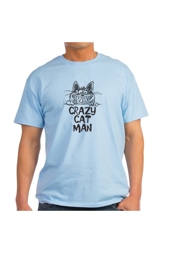 - CRAZY CAT MAN T Shirt - Men's Classic Graphic T-Shirt
