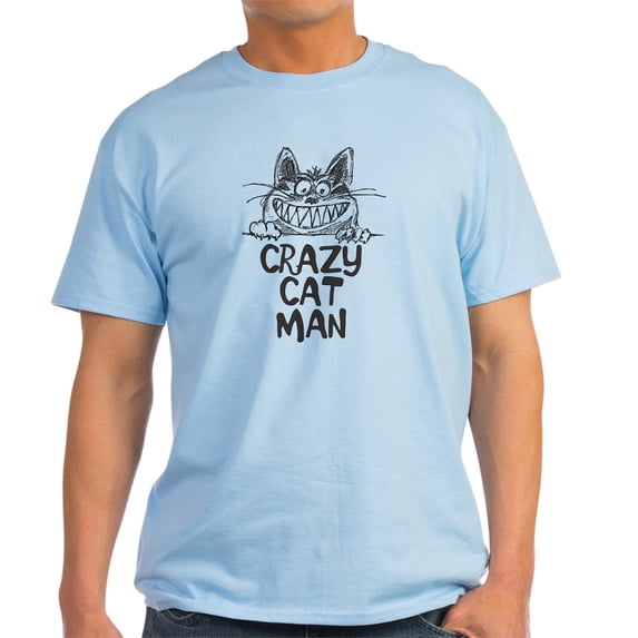CafePress - CRAZY CAT MAN T Shirt - Men's Classic Graphic T-Shirt