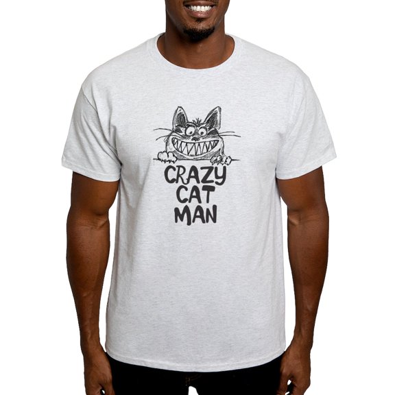 CafePress - CRAZY CAT MAN T Shirt - Men's Classic Graphic T-Shirt