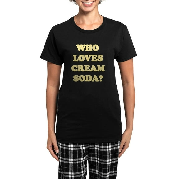 CafePress - CREAMSODA Women's Dark Pajamas - Women's Short Sleeve Print T-Shirt and Pants Dark Cotton Pajama Set
