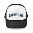 thumbnail image 1 of CafePress - CRENSHAW Design (Blue) - Adjustable Unisex Printed Trucker Hat with Mesh Back, 1 of 8