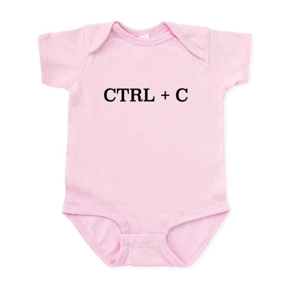 CafePress - CTRL   C Body Suit - Baby Light Bodysuit, Size Newborn - 24 Months