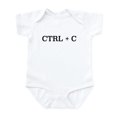 thumbnail image 1 of CafePress - CTRL + C Body Suit - Baby Light Bodysuit, Size Newborn - 24 Months, 1 of 4
