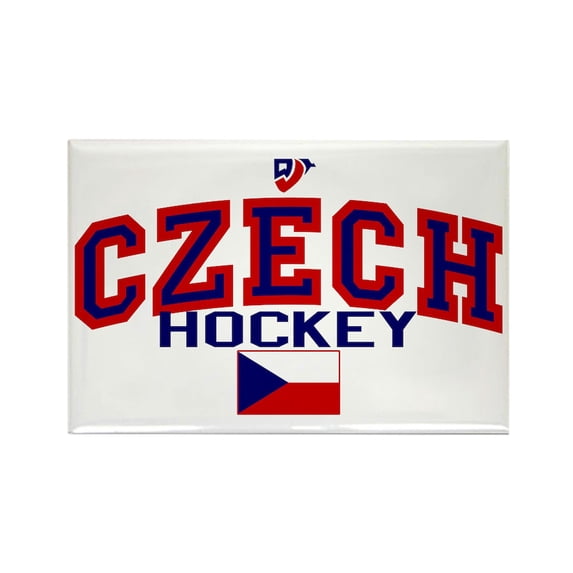 CafePress - CZ Czech/Ceská Hockey - Rectangle Magnet, 2"x3" Refrigerator Magnet