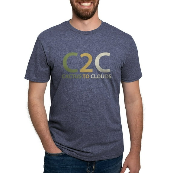 CafePress - Cactus To Clouds T Shirt - Mens Tri-blend T-Shirt