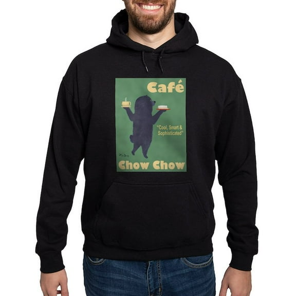 CafePress - Café Chow Chow Hoodie (Dark) - Pullover Hoodie, Classic, Comfortable Hooded Sweatshirt