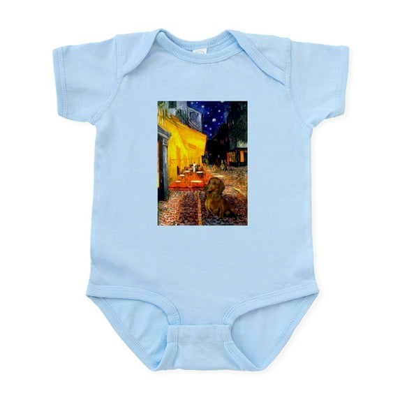 CafePress - Cafe /Dachshund Infant Bodysuit - Baby Light Bodysuit, Size Newborn - 24 Months