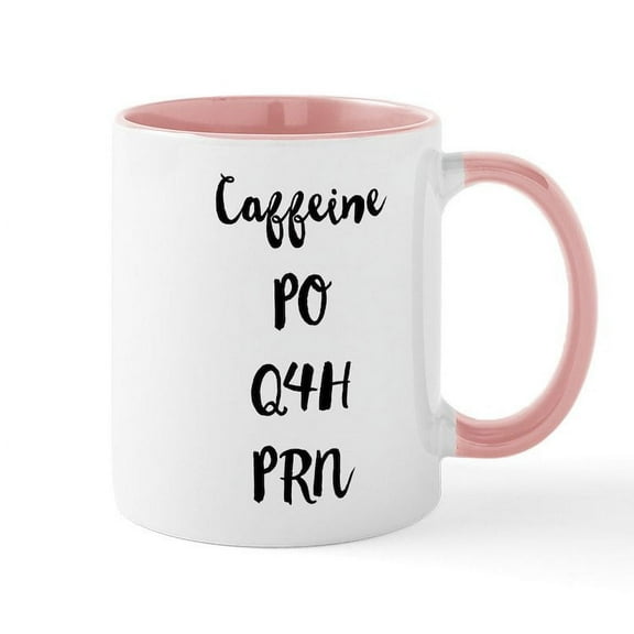 CafePress - Caffeine Chemical Composition - 11 oz Ceramic Mug - Novelty Coffee Tea Cup