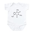 thumbnail image 1 of CafePress - Caffeine Molecule Infant Bodysuit - Baby Light Bodysuit, Size Newborn - 24 Months, 1 of 4