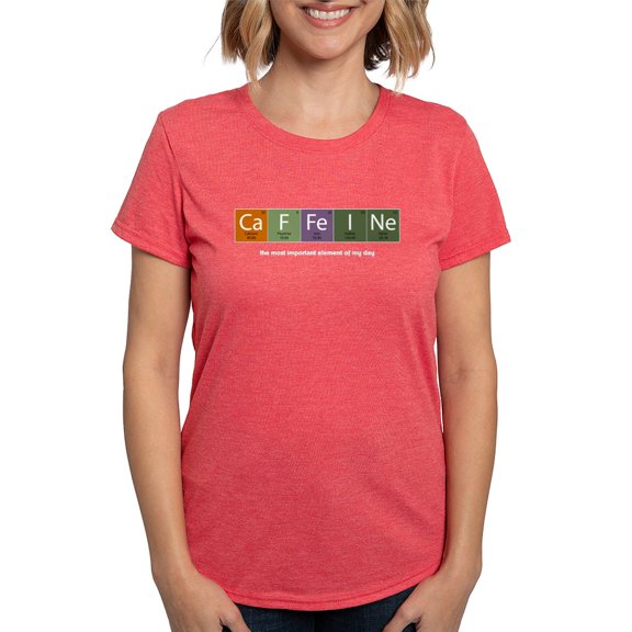 CafePress - Caffeine1_Black T Shirt - Womens Tri-blend T-Shirt