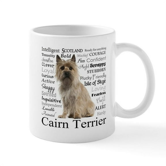 CafePress - Cairn Terrier Traits Mugs - 11 oz Ceramic Mug - Novelty Coffee Tea Cup