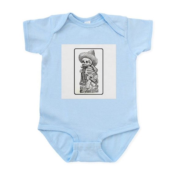 CafePress - Calavera With Bottle Infant Creeper - Baby Light Bodysuit, Size Newborn - 24 Months