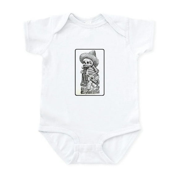 CafePress - Calavera With Bottle Infant Creeper - Baby Light Bodysuit, Size Newborn - 24 Months