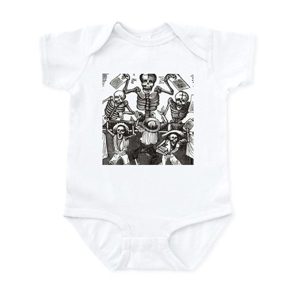 CafePress - Calaveras Hubub Posada Infant Bodysuit - Baby Light Bodysuit, Size Newborn - 24 Months