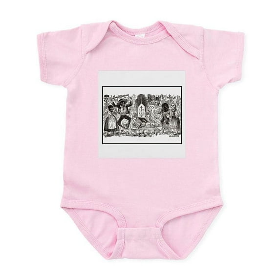 CafePress - Calaveras In A Graveyard Infant Bodysuit - Baby Light Bodysuit, Size Newborn - 24 Months