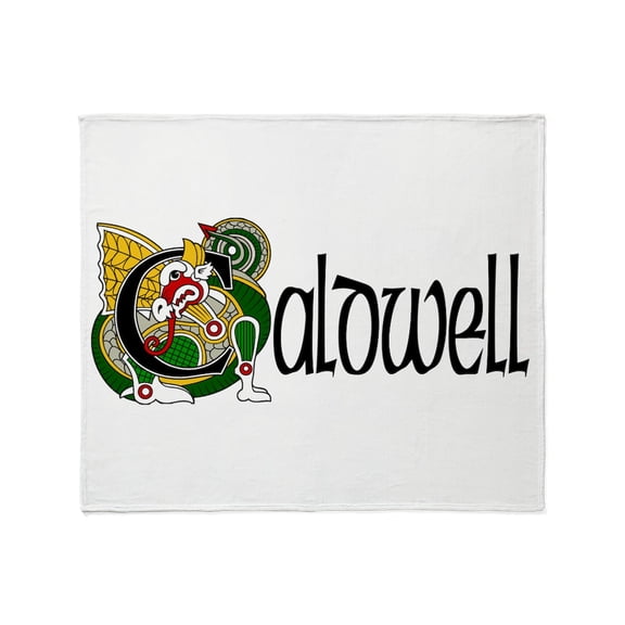 CafePress - Caldwell Celtic Dragon Throw Blanket - Soft Fleece Throw Blanket, 50"x60" for All Ages
