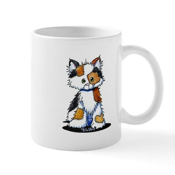 CafePress - Calico Patches Mug - 11 oz Ceramic Mug - Novelty Coffee Tea Cup