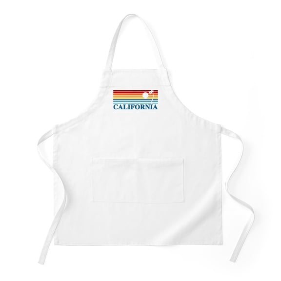 CafePress - California BBQ - Kitchen Apron with Pockets, Grilling Apron, Baking Apron