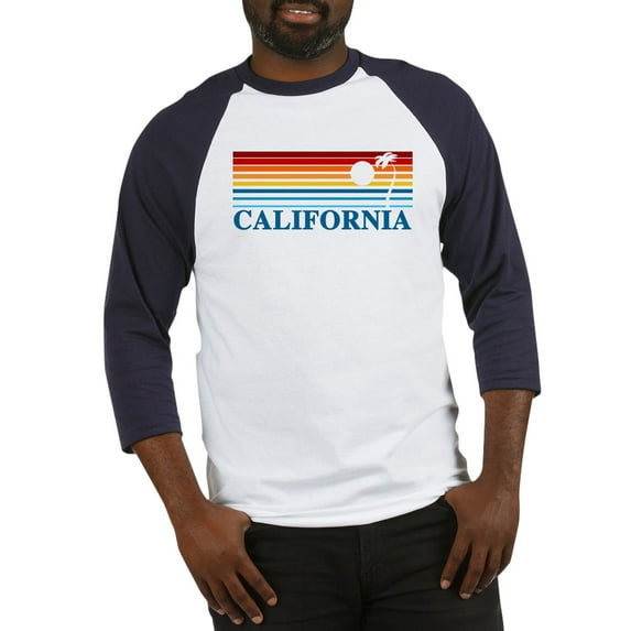 CafePress - California Baseball Jersey - Cotton Baseball Jersey, 3/4 Raglan Sleeve Shirt
