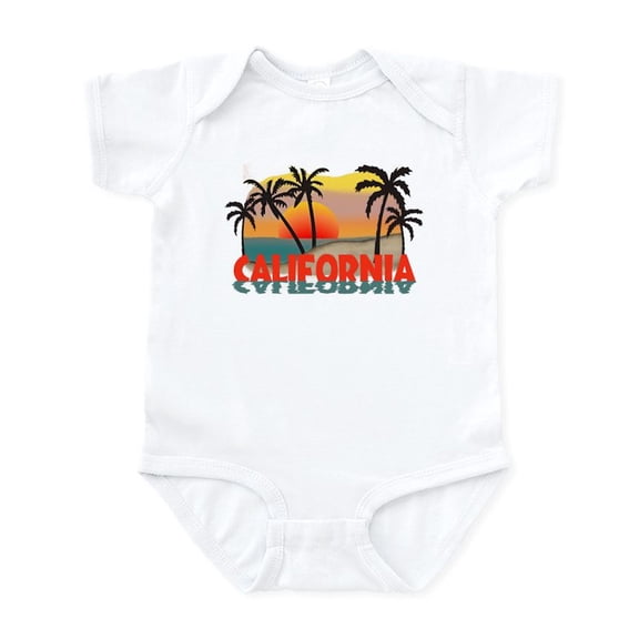 CafePress - California Beaches Sunset Infant Bodysuit - Baby Light Bodysuit, Size Newborn - 24 Months