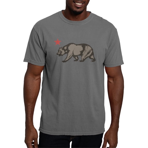 CafePress - California Bear With Star Men's Comfort Colors® T - Mens Comfort Colors Shirt