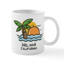 CafePress - California Del Mar Mugs - 11 oz Ceramic Mug - Novelty Coffee Tea Cup