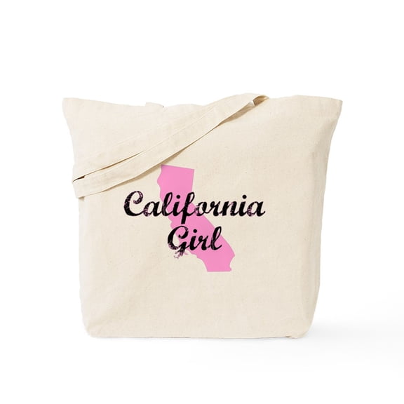 CafePress - California Girl Shirt Baby Clothes Tote Bag - Unisex Canvas Tote Bag, Beige, 1-Piece