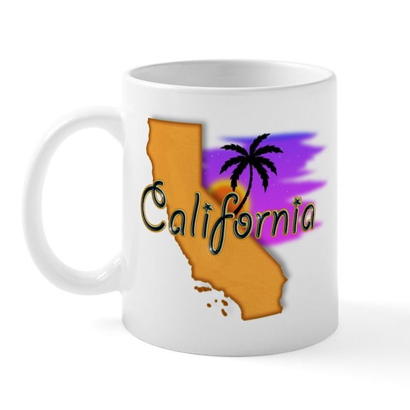 CafePress - California Mug - 11 oz Ceramic Mug - Novelty Coffee Tea Cup