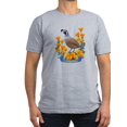 thumbnail image 1 of CafePress - California Quail And Golden Poppy T Shirt - Men's Fitted T-Shirt, 1 of 1