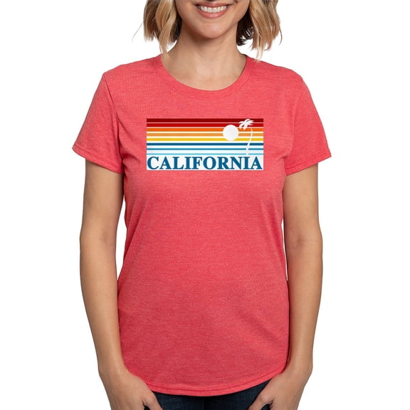 CafePress - California Women's Deluxe T Shirt - Womens Tri-blend T-Shirt