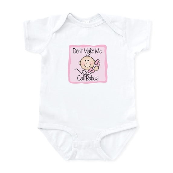 CafePress - Call Babcia Infant Bodysuit - Baby Light Bodysuit, Size Newborn - 24 Months