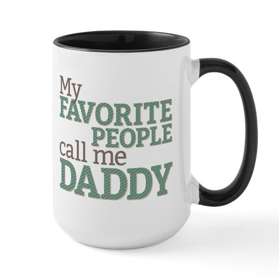 CafePress - Call Me Daddy Large Mug - 15 oz Ceramic Large White Novelty Mug