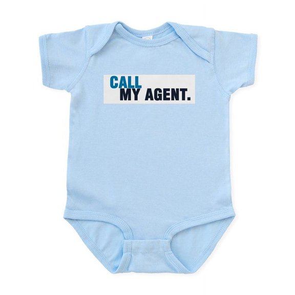 CafePress - Call My Agent Infant Creeper - Baby Light Bodysuit, Size Newborn - 24 Months