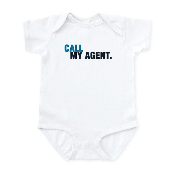 CafePress - Call My Agent Infant Creeper - Baby Light Bodysuit, Size Newborn - 24 Months