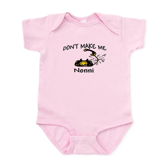 CafePress - Call Nonni With Black Phone Infant Bodysuit - Baby Light Bodysuit, Size Newborn - 24 Months