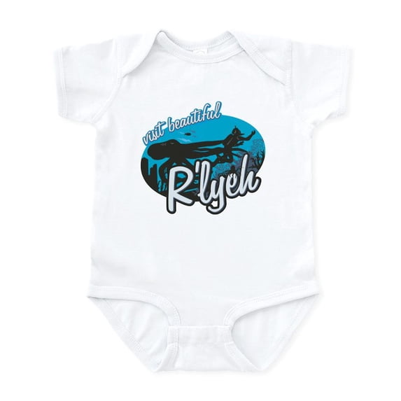 CafePress - Call Of Cthulhu Visit Beautiful R'lyeh Infant Bo - Baby Light Bodysuit, Size Newborn - 24 Months