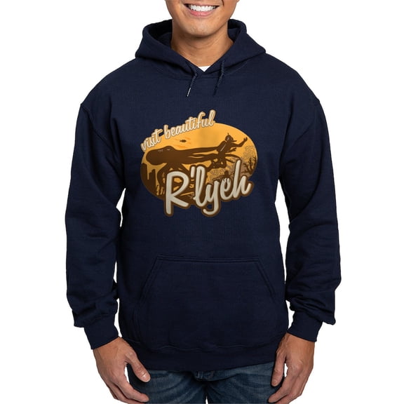CafePress - Call Of Cthulhu Visit Beautiful R'lyeh Sweatshir - Pullover Hoodie, Classic, Comfortable Hooded Sweatshirt