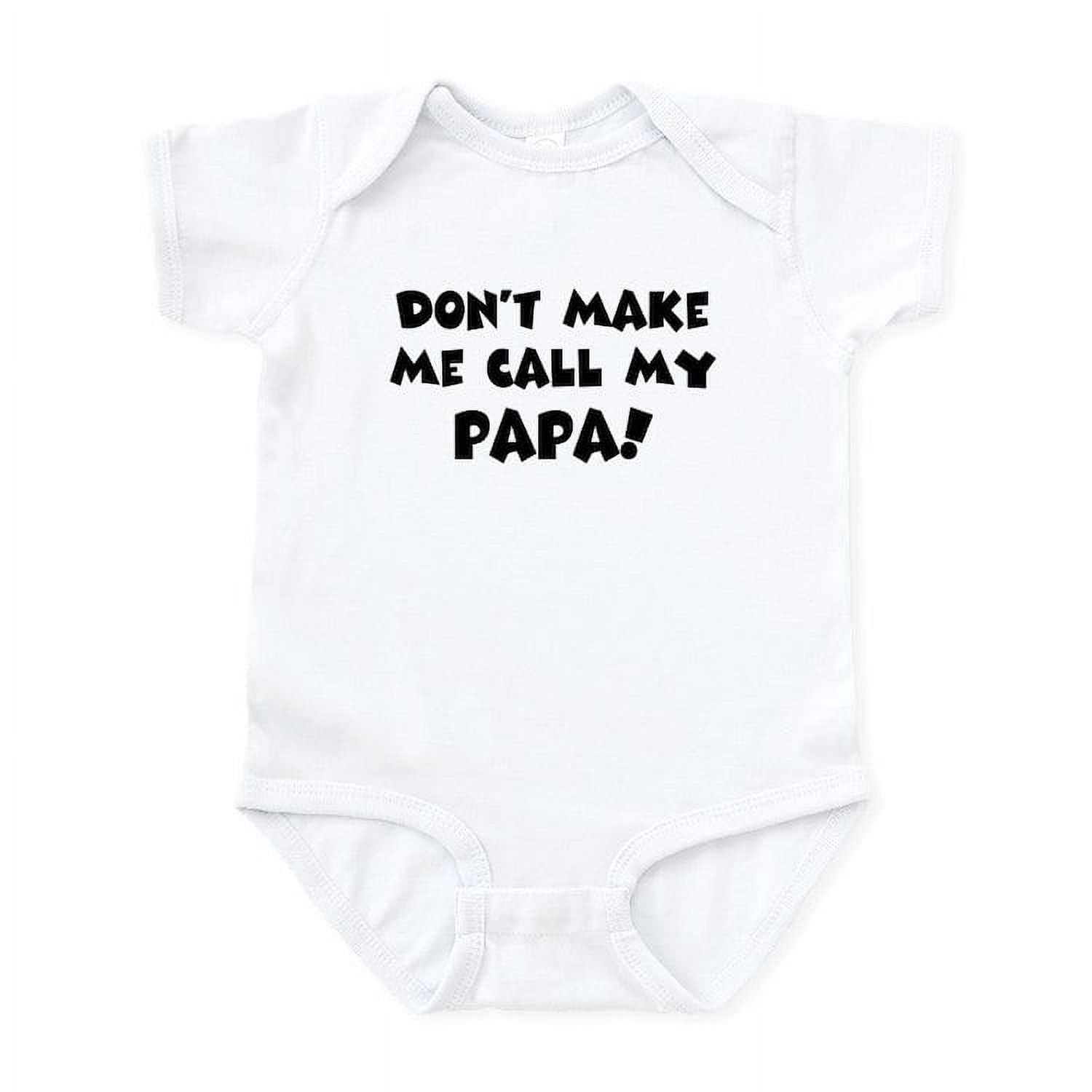 CafePress - Call Papa Infant Bodysuit - Baby Light Bodysuit, Size Newborn - 24 Months - image 1 of 4