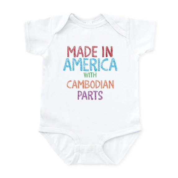 CafePress - Cambodian Parts Body Suit - Baby Light Bodysuit, Size Newborn - 24 Months