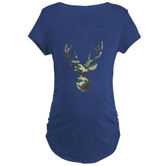 CafePress - Camo Buck Maternity Dark T Shirt - Maternity Dark T-Shirt