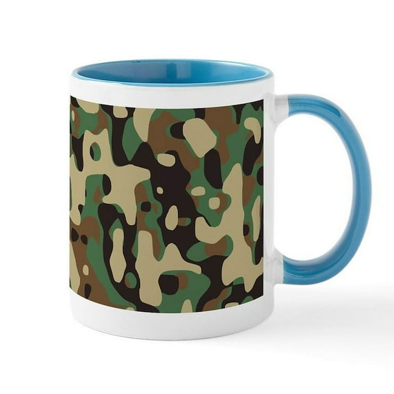 CafePress - Camo Print Mugs - 11 oz Ceramic Mug - Novelty Coffee Tea Cup