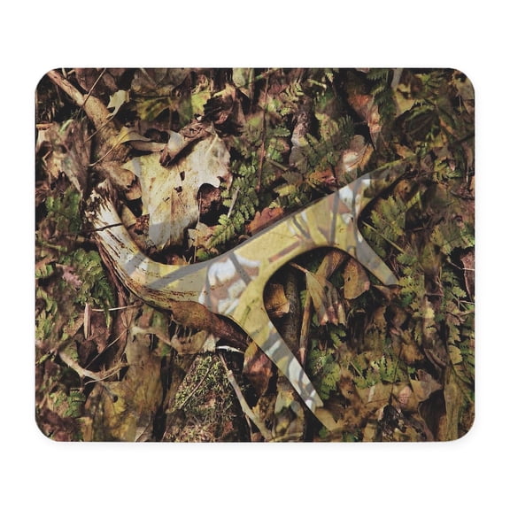 CafePress - Camouflage Deer Antler Mousepad - Non-slip Rubber Mousepad, Gaming Mouse Pad