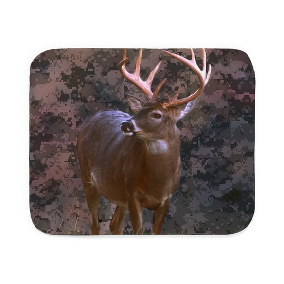 CafePress - Camouflage Deer - Sherpa Fleece Throw Blanket 60" x 50"