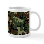 CafePress - Camouflage Pattern Mug - 11 oz Ceramic Mug - Novelty Coffee Tea Cup