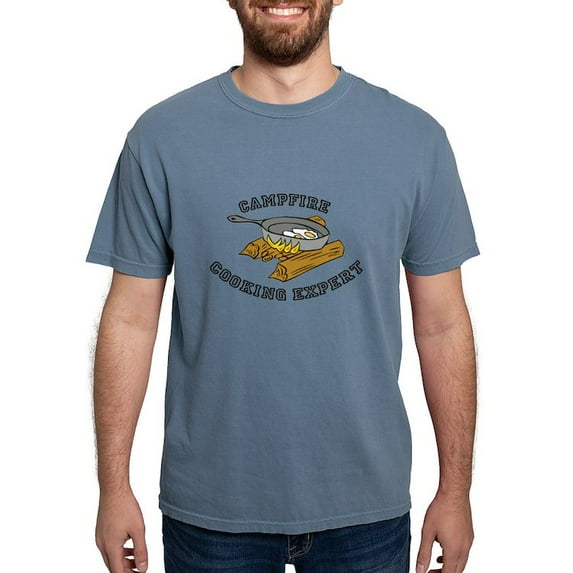 CafePress - Campfire Cooking Expert T Shirt - Mens Comfort Colors Shirt