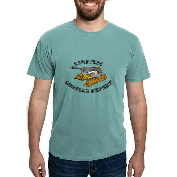 CafePress - Campfire Cooking Expert T Shirt - Mens Comfort Colors Shirt