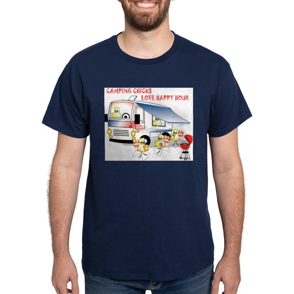 CafePress - Camping Chicks T Shirt - Men's Classic Graphic Cotton T-Shirt