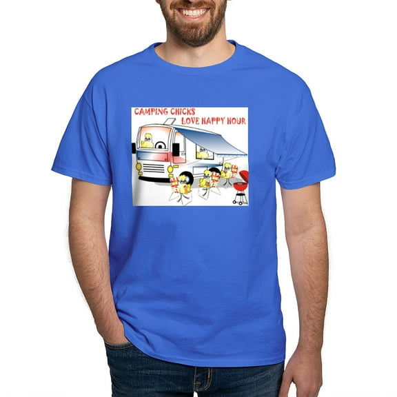 CafePress - Camping Chicks T Shirt - Men's Classic Graphic Cotton T-Shirt