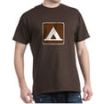 thumbnail image 1 of CafePress - Camping Tent Sign Dark T Shirt - Men's Classic Graphic Cotton T-Shirt, 1 of 4