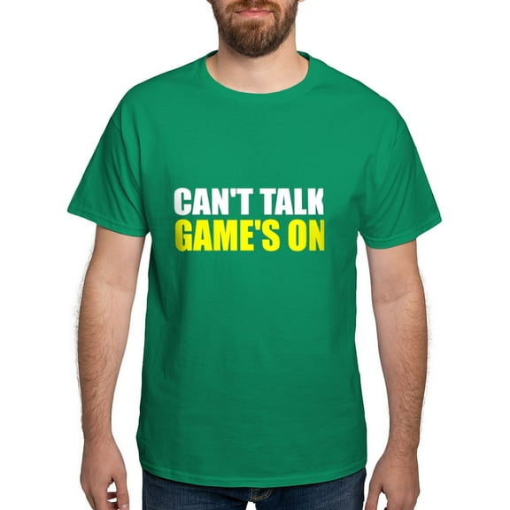 CafePress - Can't Talk Game's On Dark T Shirt - Men's Classic Graphic Cotton T-Shirt